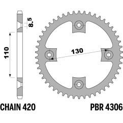 Couronne PBR alu standard - 420
