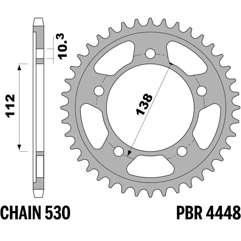 Couronne PBR acier standard - 530