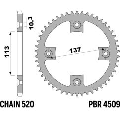 Couronne PBR acier standard - 520