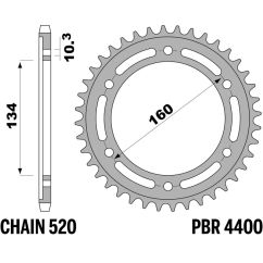 Couronne PBR alu renforcé - 520