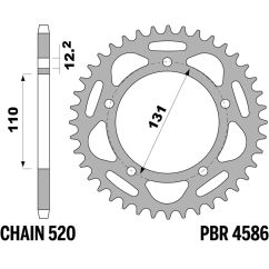 Couronne PBR alu renforcé - 520