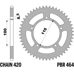 Couronne PBR acier standard - 420