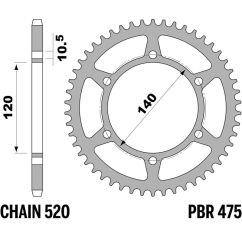 Couronne PBR acier standard - 520