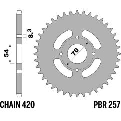 Couronne PBR acier standard - 420
