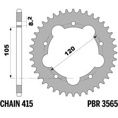 Couronne PBR acier standard - 420