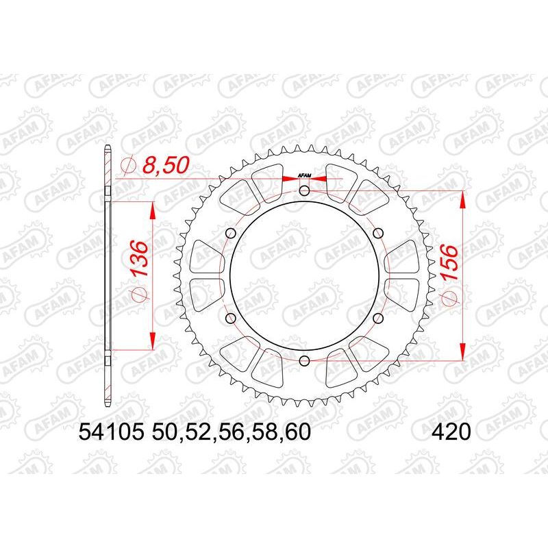 Couronne AFAM acier standard - 420