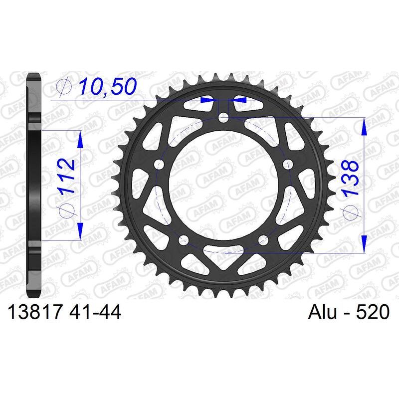 Couronne AFAM alu standard - 520 Couronne AFAM alu standard - 520