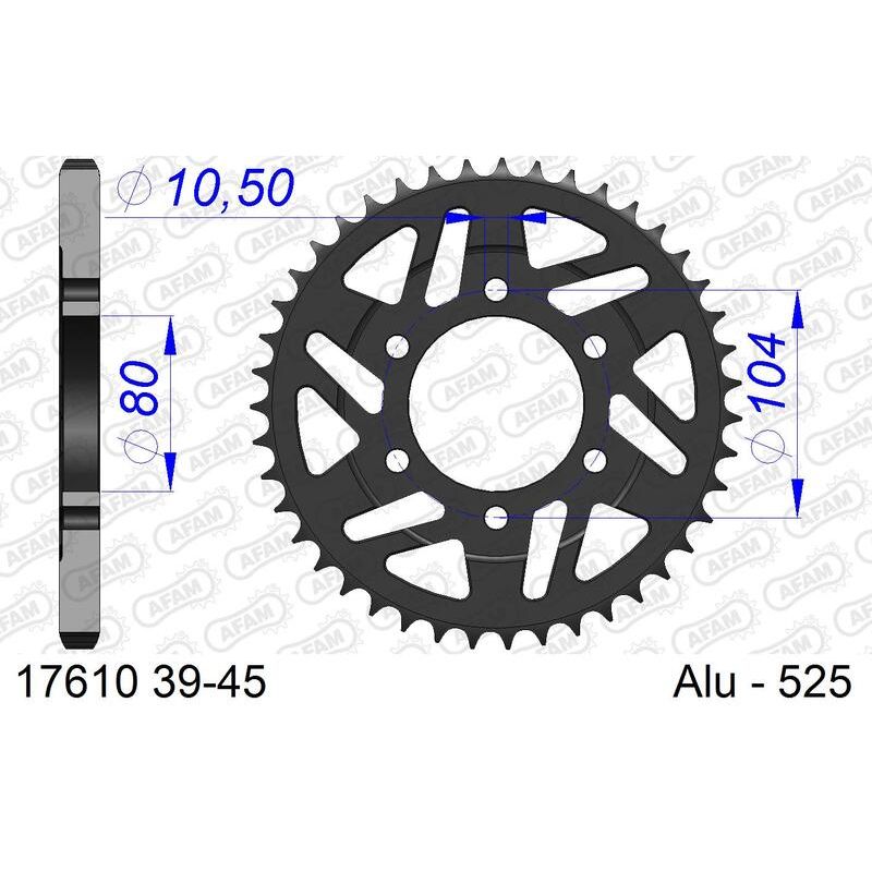 Couronne AFAM alu standard - 525 Couronne AFAM alu standard - 525
