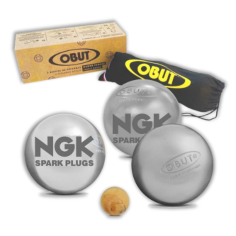 Triplette de boules de pétanque NGK par OBUT - 73mm