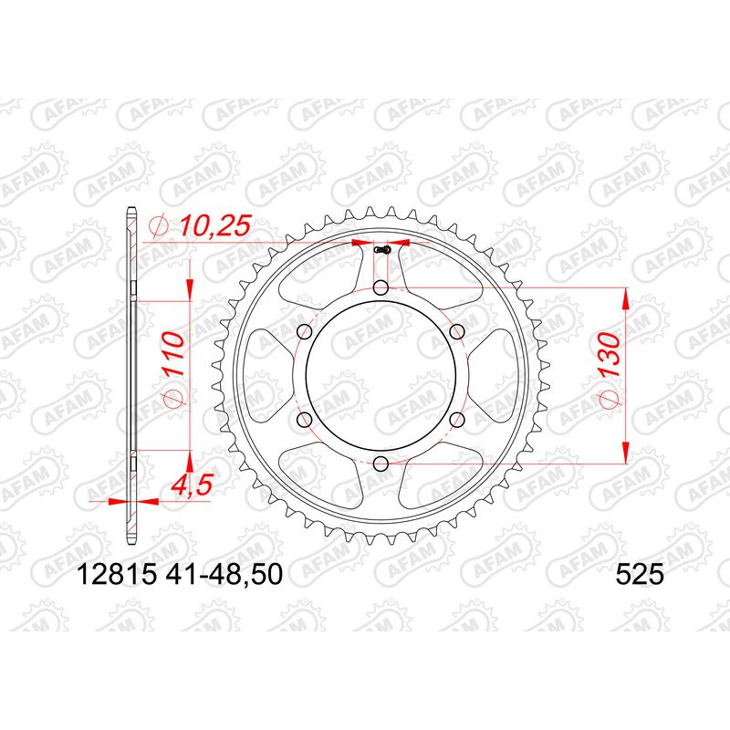 Couronne AFAM acier standard - 525