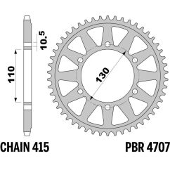 Couronne PBR alu renforcé - 415