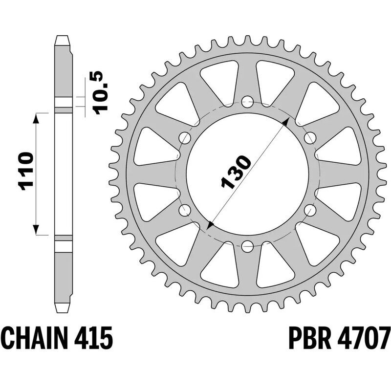 Couronne PBR alu renforcé - 415