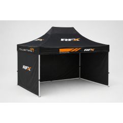 Tonnelle de paddock RFX Home Track 4,5 x 3 m avec 3 cloisons amovibles