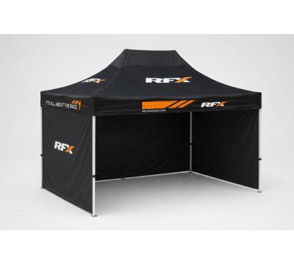 Tonnelle de paddock RFX Home Track 4,5 x 3 m avec 3 cloisons amovibles