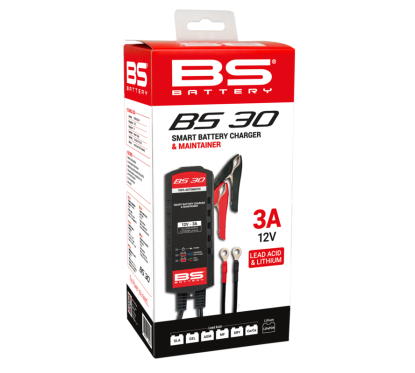 Chargeur de batterie intelligent BS BATTERY BS30 - Kit 20+3