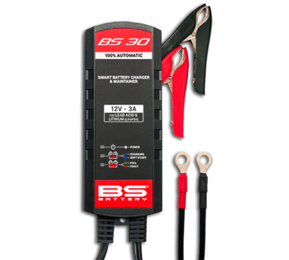Chargeur de batterie intelligent BS BATTERY BS30 - Kit 20+3