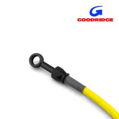 Durite Aviation 30cm JAUNE - Raccords NOIR