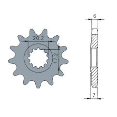 Pignon TECNIUM acier standard - 420