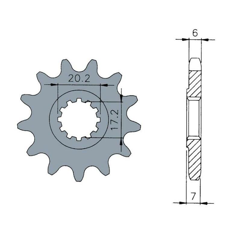 Pignon TECNIUM acier standard - 420