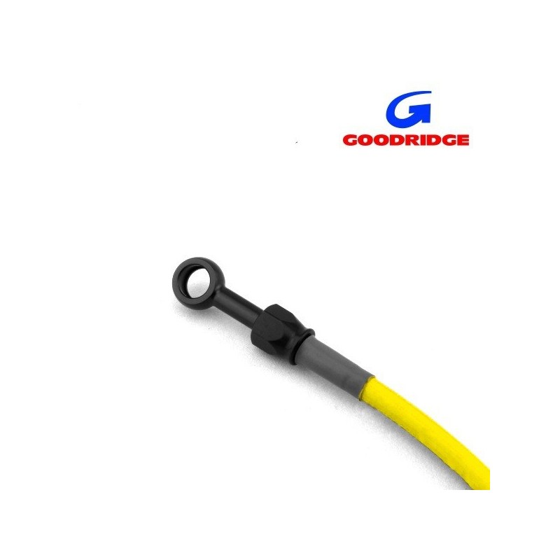 Durite Aviation 60cm JAUNE - Raccords NOIR