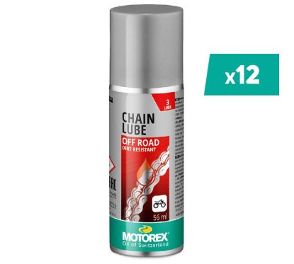 Lubrifiant chaîne MOTOREX Chainlube Off-Road - spray 56ml (x12)