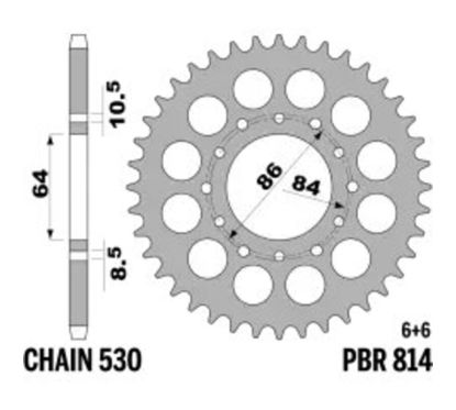 Couronne PBR acier standard - 530