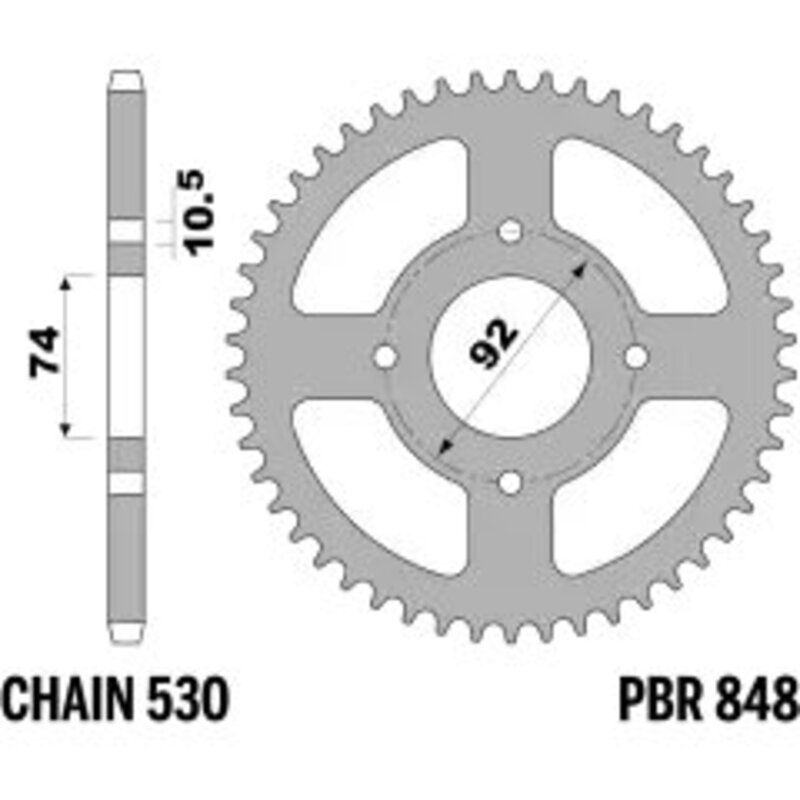 Couronne PBR acier standard - 530