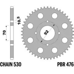 Couronne PBR acier standard - 530