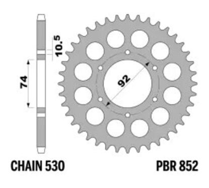 Couronne PBR acier standard - 530