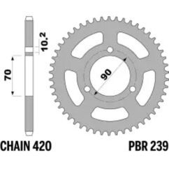 Couronne PBR acier standard - 420