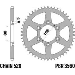 Couronne PBR acier standard - 520