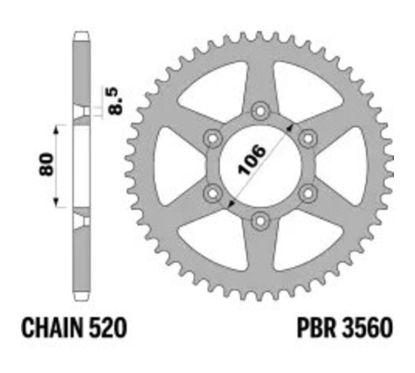 Couronne PBR acier standard - 520
