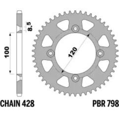 Couronne PBR alu standard - 428