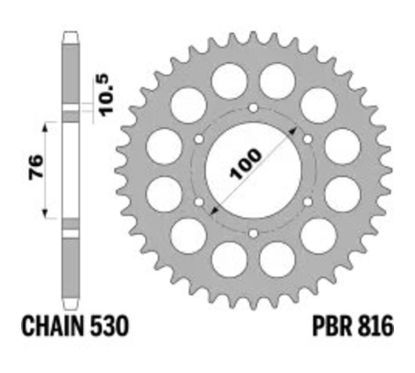 Couronne PBR acier standard - 530