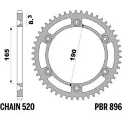 Couronne PBR acier standard - 520