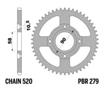 Couronne PBR acier standard - 520
