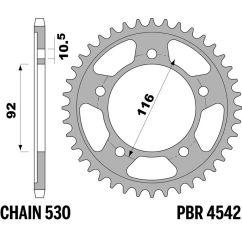 Couronne PBR acier standard - 530