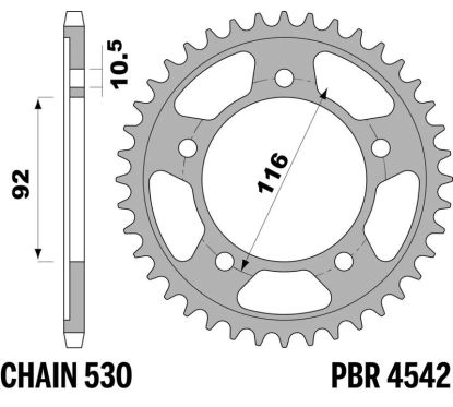 Couronne PBR acier standard - 530