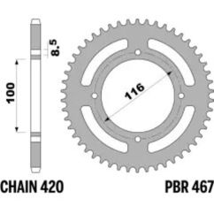 Couronne PBR acier standard - 420