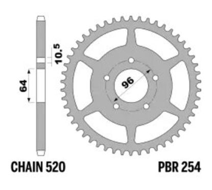 Couronne PBR acier standard - 520