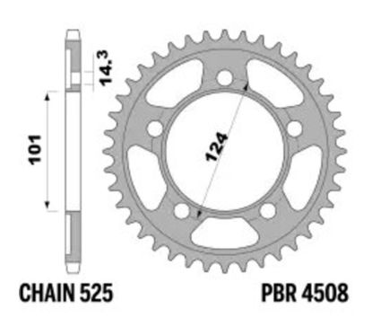 Couronne PBR acier standard - 525