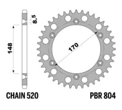 Couronne PBR acier standard - 520
