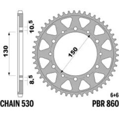 Couronne PBR acier standard - 530