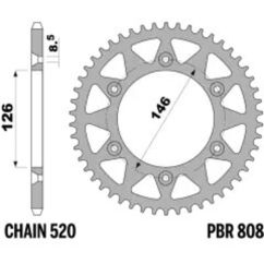 Couronne PBR acier standard - 520