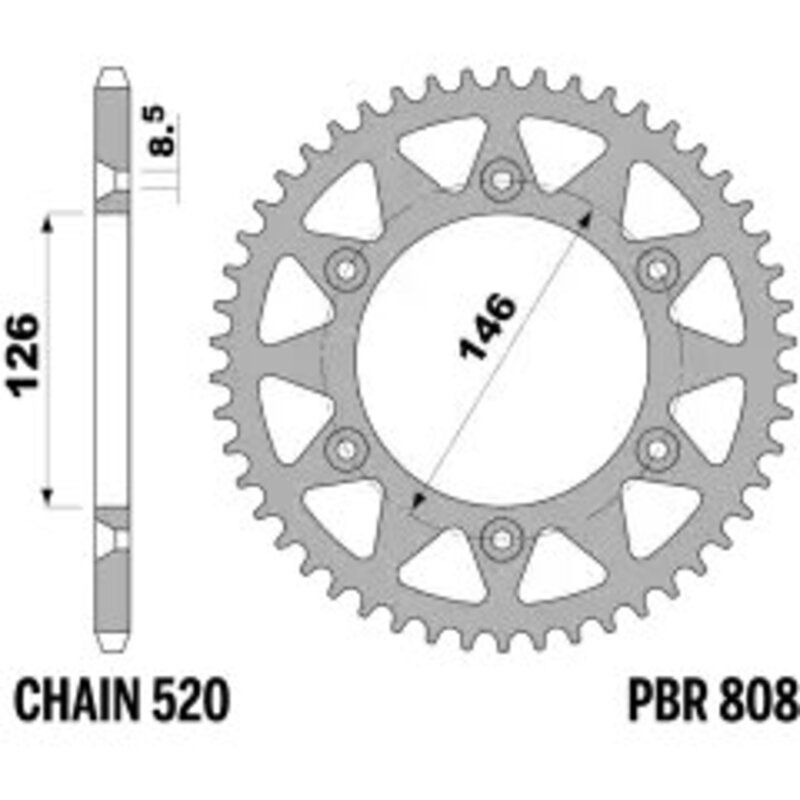 Couronne PBR acier standard - 520