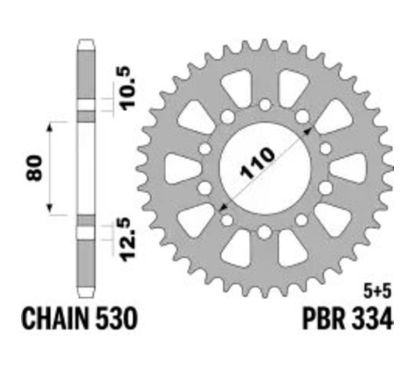 Couronne PBR acier standard - 530