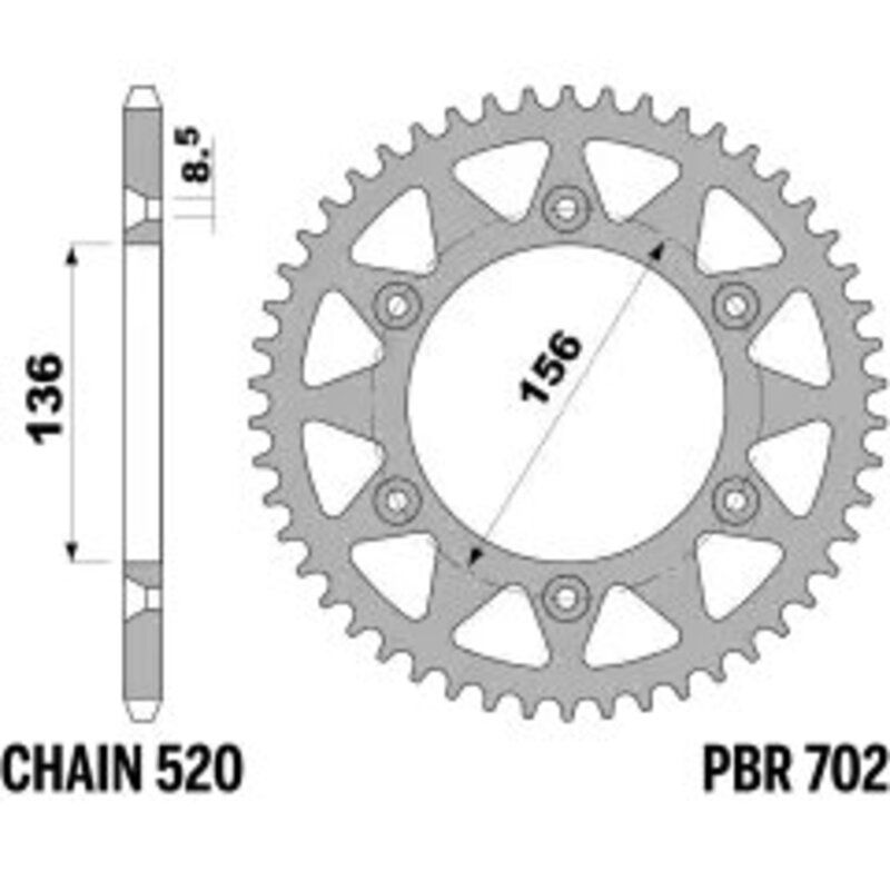 Couronne PBR alu standard - 520