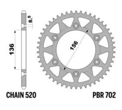 Couronne PBR alu standard - 520