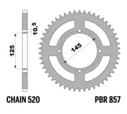Couronne PBR acier standard - 520