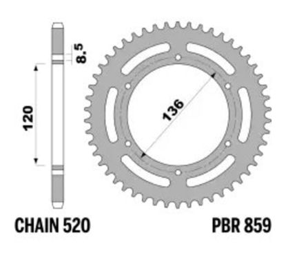 Couronne PBR acier standard - 520